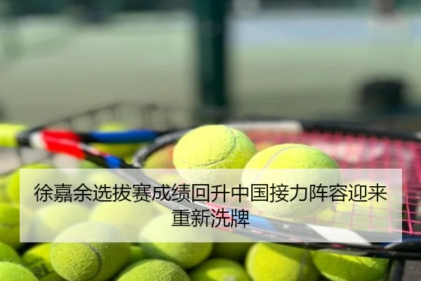 徐嘉余选拔赛成绩回升中国接力阵容迎来重新洗牌